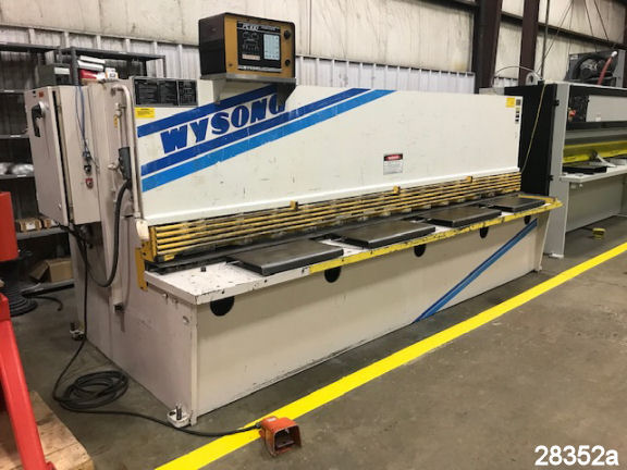 For Sale: Used 12 Ft. X 1/4" Wysong CNC Hydraulic Shear