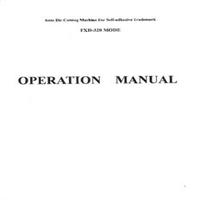 FXD-320 Auto Die Cutting Machine Manual.pdf