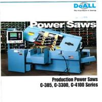 DoAll C-305, C-3300, C-4100 Series Production Power Saws Catalog.pdf